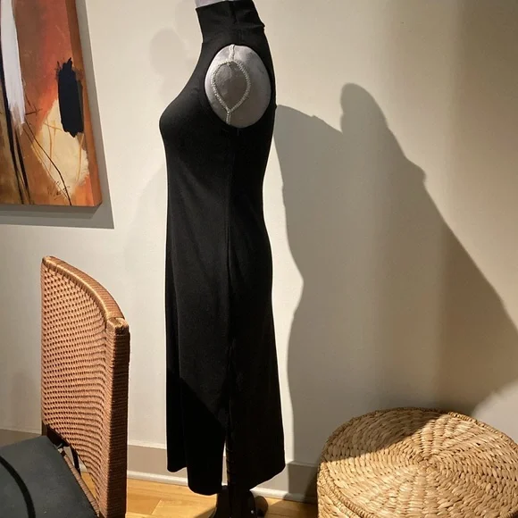 Banana republic black sleeveless mock turtleneck dress, size XS - Picture 6 of 7